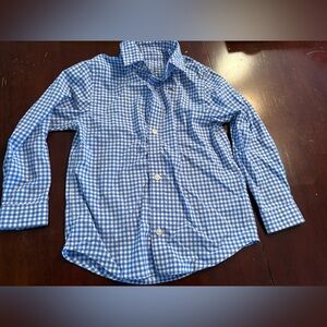Vineyard Vines Blue & White Gingham Boys Button-Down Shirt